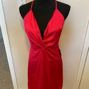 New, express mini pink/red dress, size 8
